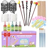 Col-Pary DIY Magic Wand Making Kit, Painting Art Craft Set, Wizard Glasses for School Activities Supplies,Kid Gift,Student Rewards,Magic Birthday Party,Halloween Décor, Christmas Gift,63 PCS in All