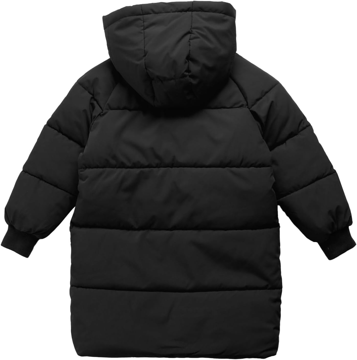 Toddler Boys Girls Hooded Puffer Jackets Lightweight Winter Coats Thick Padded Outerwear Black 7-8 Years