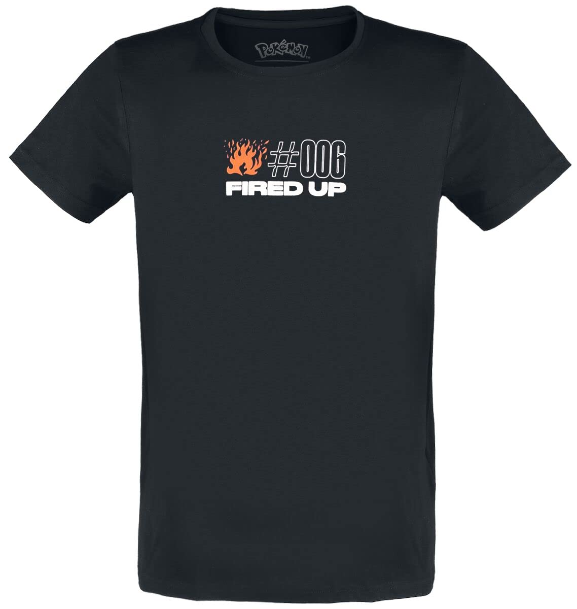 Pokémon Charizard Uomo T-Shirt Nero Regular