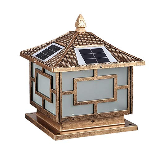Applique murale étanche avec éclairage solaire colonne de forte puissance