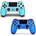 2 Pack Controller for PS4,Wireless Controller for Playstation 4 with Dual Vibration Game Joystick (Berry+Blue)