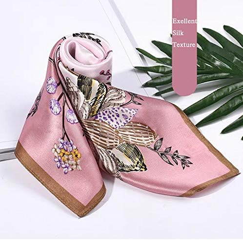 ANDANTINO 100% Real Mulberry Silk Scarf -21'' x 21''- Lightweight Neckerchief –Women Men Small Square Digital Printed Scarves - Image 6