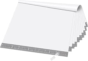 Fuxury 24x36 Poly Mailers 25-Pack - 2.5mil Light Purple Shipping Bags With Strong Adhesive