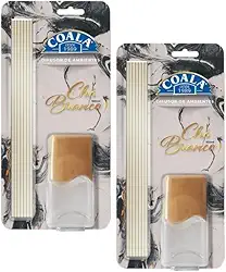 Kit Com 2 Difusor de Aromas Chá Branco com Varetas 100ml Fragrância Floral Cítrica Aromatizar Ambientes Sofisticação Óleo Essencial Banheiro Quarto Sala