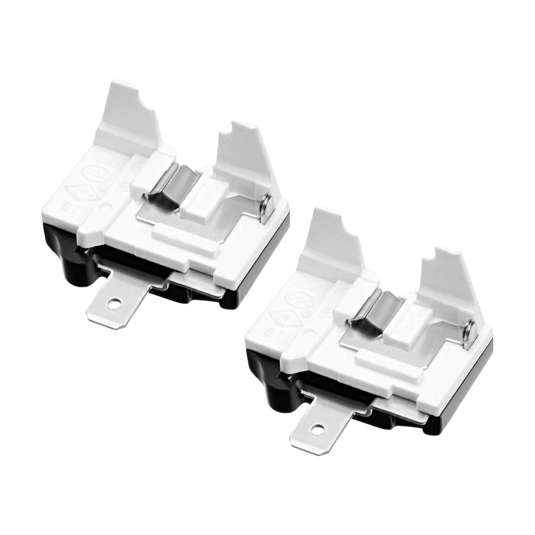 uxcell2 Pcs Refrigerator Overload Protector Compressor Replacement Part, 1/4HP (180W)