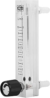LZQ-7 Oxygen Air Gas Flow Meter, 1-10LPM Air Gas Flowmeter with Control Valve for Measuring Controlling Gas Flow