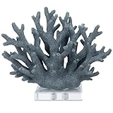 Hjpzrui Coral Decor Faux Coral Decor Coral Reef Decor Resin Coral Home Decoration Coral Standing Décor Coral Sculpture with Acrylic Base Blue, 7.6*3.4*6.1in