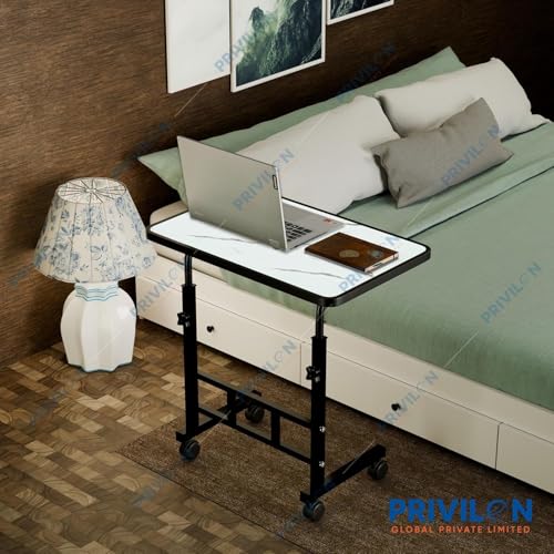 Image of Multi-Purpose Laptop Table, Study Table| Heavy Duty Bed Table| Adjustable for Height, Portable for Office, Work Form Home | DIY Table, Easy to Asembl