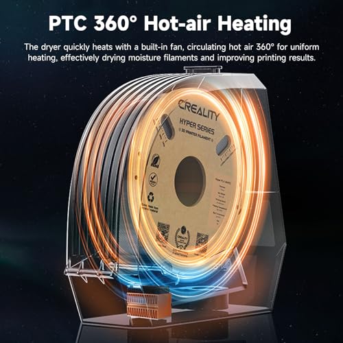 Image of 2026 New Official CREALITY Space Pi Filament Dryer, 360 110W PTC Hot-Air Heating 3D Printer Filament Dryer Box with Fan, Upgraded Filament Dehydrator Storage for PLA ABS PETG PA Filament 1.75 2.85mm