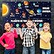 PLIGREAT 2 Stücke Klassenzimmer Banner und Poster, Sonnensystem Thema Klassenzimmer Dekorationen Wissenschaft bunte Pinnwand Wanddekoration für Schule Grundschule Mittelschule, 39 x 13/99x34 cm
