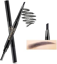 Double Ended Precision Eyebrow Pencil Gray Waterproof Eyebrow Pencil (Grey/Gray #5)