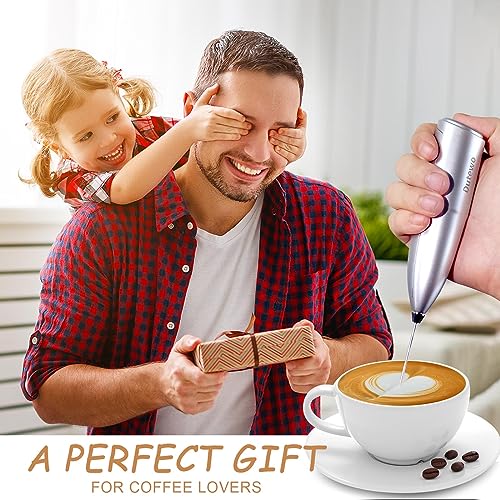 Dutewo D-02 Hand Mixer Milk Frother For Coffee - Dutewo Frother Handheld Foam Maker For Lattes, Electric Whisk Drink Mixer Mini Foamer thumb #3