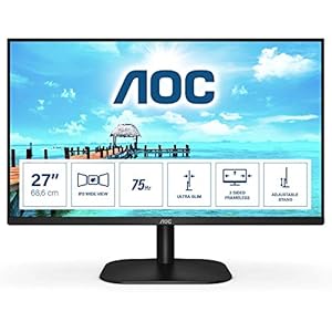 AOC 27B2H – 27 inch FHD-monitor (1920×1080, 75 Hz, VGA, HDMI) zwart