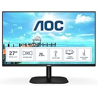 AOC 27B2H - 27 Zoll FHD Monitor (1920x1080, 75 Hz, VGA, HDMI) schwarz