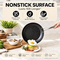 GRANITESTONE 20pc Pots and Pans Set Non Stick Cookware Set, Diamond Infused — image 4