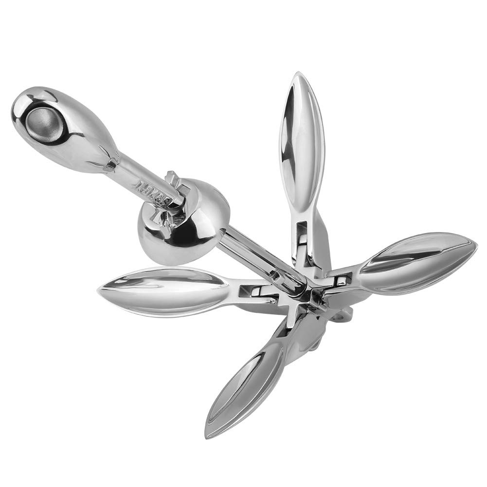 Attrezzatura Di Ormeggio Di Ancora Di Grappo Pieghevole Della Barca In Acciaio Inox di 1.5KG per Yacht Marino