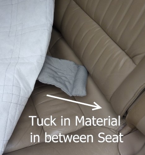 Deluxe Quilted and Padded Dog Car Back Seat Cover with Non-Slip Back Best for Car Truck and SUV - Travel with Your Pet… - Image 5