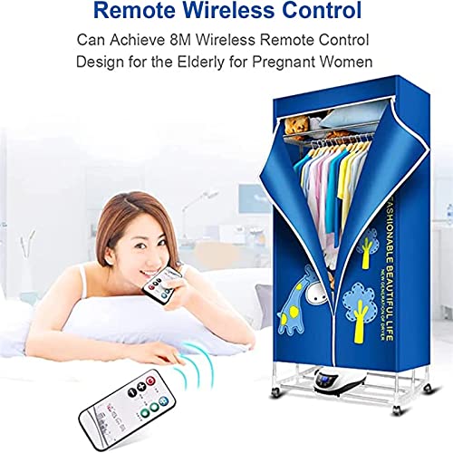 Verwarmde wasdroger, 1500W elektrische wasdroger voor binnen, droger met grote capaciteit van 20 kg, 240 minuten looptijd, oververhittingsbeveiliging, voor binnen en buiten - Image 7