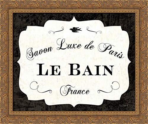 Schlabach, Sue 34x28 Gold Ornate Framed Canvas Art Print Titled: Le Bain Luxe II