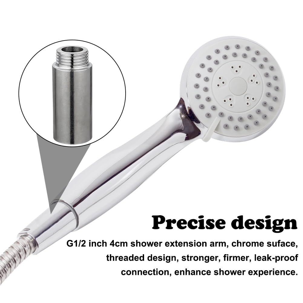 2 x Tap Extension 3/4" x 50mm 3/4" IG x 3/4" AG DN20 Stainless Steel Thread Extension 50mm Extension for Heating and Drinking Water Installation - Image 4