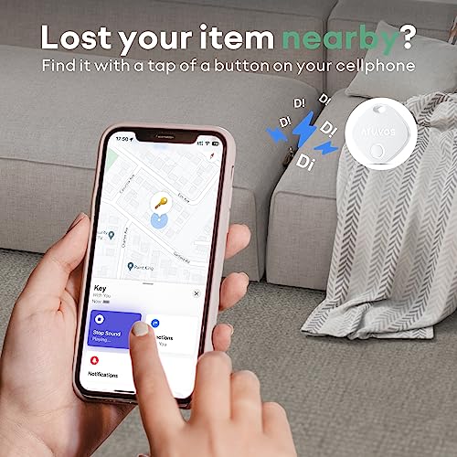 ATUVOS Smart Bluetooth Item Finder 2 Pack, Compatible with Apple Find My (iOS Only), Key Finder, Tracker Locator for Luggage Suitcase, Wallets, Bag, Replaceable Battery, IP67 Waterproof - Image 4