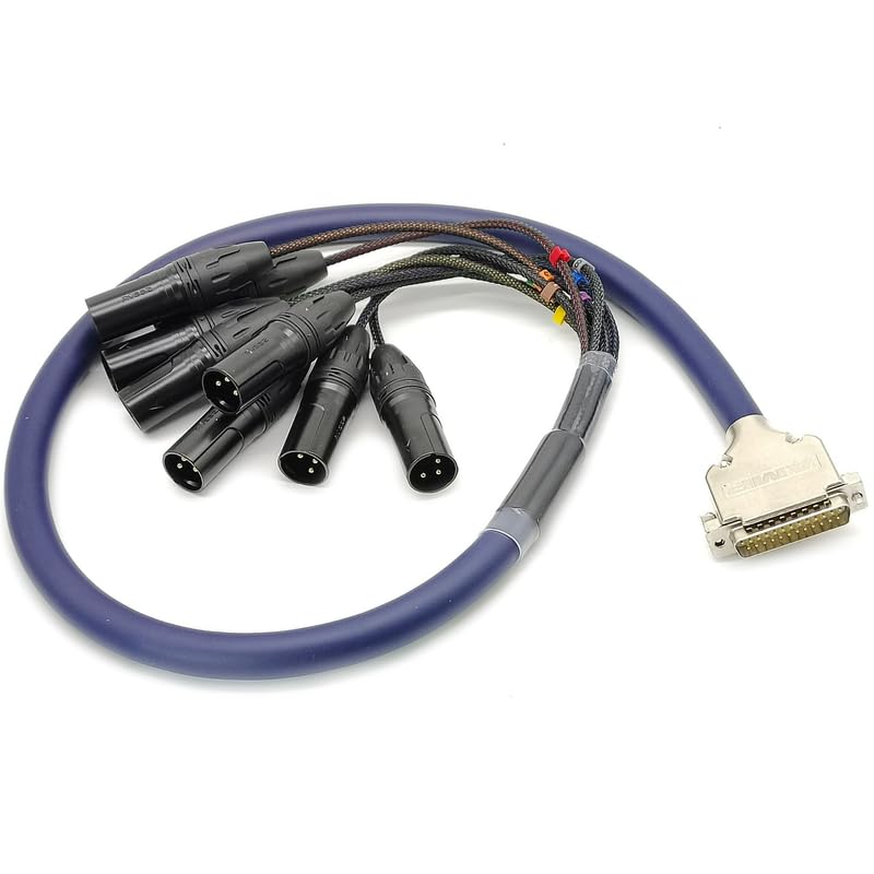 Câble serpent DB25 vers XLR mâle 3m pour mixage console et multipiste