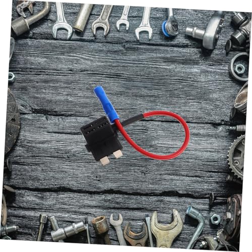 Kit de 4 fusibles automotrices medianos con soporte duradero para fusible para cámara de tablero, fácil instalación, protege el circuito, sin caja incluida para automóvil miniatura 4