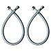 VCCUCINE Braided Stainless Steel - 3/8" Female Compression Thread x 1/2" IPS Female Straight Thread Faucet Connector, 15.7 Inch Length x 2 Pcs (1 Pair)