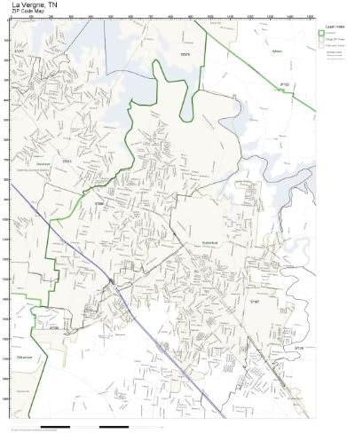La Vergne Tn Map Zip Code Wall Map Of La Vergne, Tn Zip Code Map Laminated: Amazon.com:  Office Products