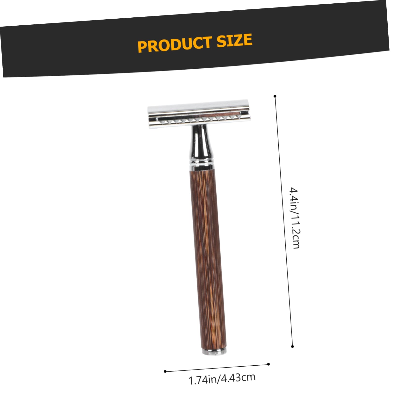 SOESFOUFU Manual Beard Shaving Tool Set Bamboo Handle Double-sided Razor Gentle on Present for Men
