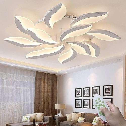 Plafonnier LED fleur pour un éclairage de salon modulable
