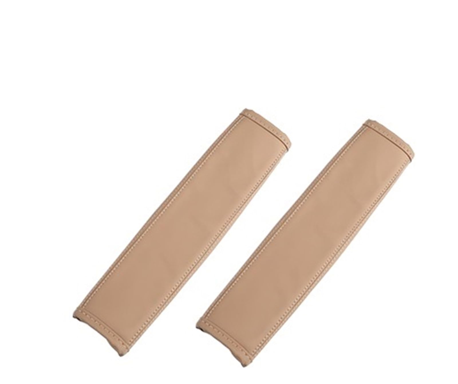 Protector Cinturon Coche Funda for cinturón de Seguridad de Coche, cinturón de Seguridad Ajustable de Cuero PU, Accesorios de protección for Hombro(Cognac 2pcs)