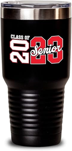Miniatura 1 de Class Of 2023 - Taza para personas mayores regalos para hijo o hija de secundaria niñas y niños que él de regreso a la escuela 2023 acero inoxidable