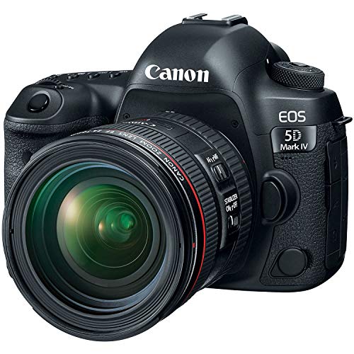 Canon EOS 5D Mark IV Full Frame Digital SLR Camera with EF 24-70mm f/4L is USM Lens Kit Black
