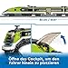 LEGO City Trains - Personen-Schnellzug -Ferngesteuertem Zug mit funktionierenden Scheinwerfern, 2 Waggons, 24 Gleisstücken & 6 Minifiguren – Geschenk für Jungen & Mädchen ab 7 Jahren - 60337