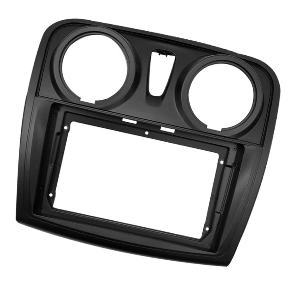 Bisel Radio Panel Embellecedor Tablero Unidad Principal 2 DIN 9 Pulgadas con Cable Canb Fascias Radio Coche para Dacia para SANDERO 2014-2020 Panel Estéreo(Frame an canbus)