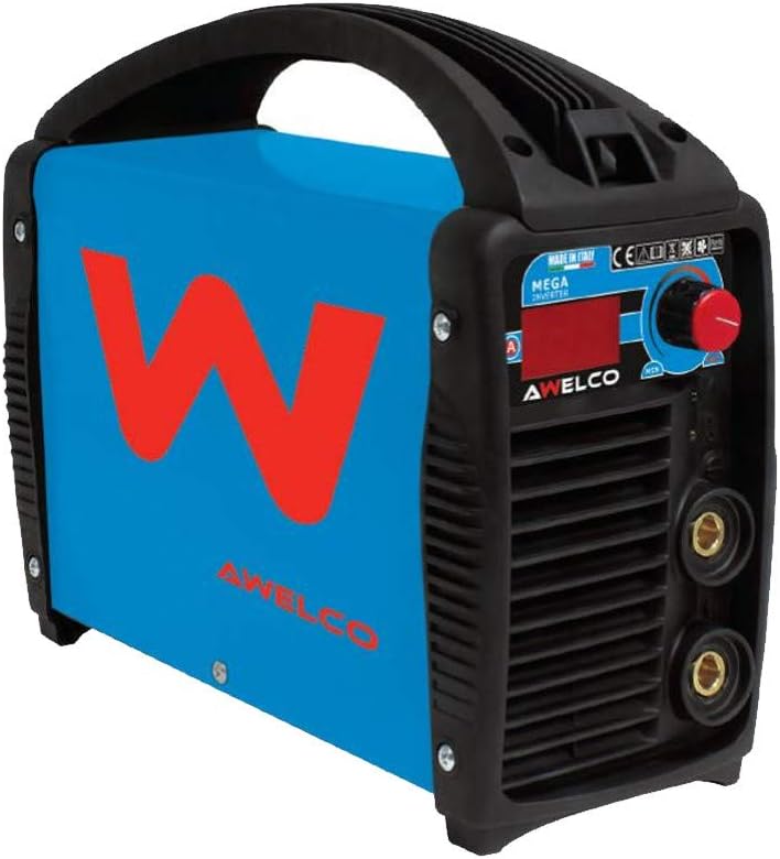 Front and side view of the AWELCO MIKRO 164 Inverter Welding Machine