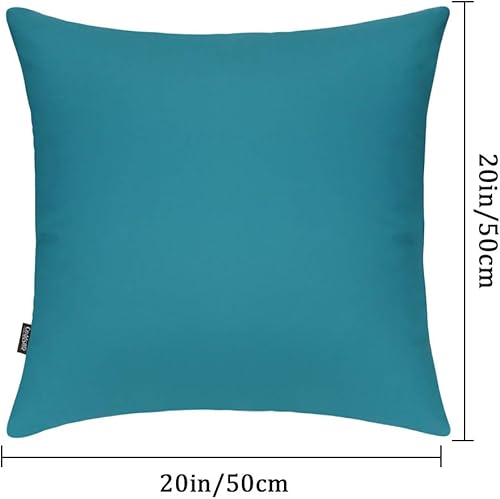 Miniatura 2 de Coddsmz Paquete de 4 fundas de almohada decorativas 100% algodón, fundas de cojín cuadradas, fundas de almohada sólidas para el hogar, cama, sofá,