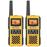 Gaswei G1pro+ Tragbares Walkie Talkies Reichweite für Erwachsene, wiederaufladbare Notfallfunkgeräte, SOS-Alarm,16-Kanal-Walkie-Talkie,Dreifarbiges Display mit Hintergrundbeleuchtung.