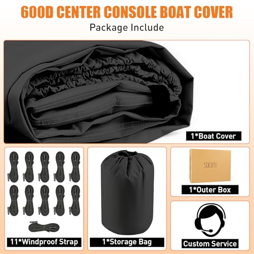Bâche de bateau 600D Oxford imperméable et résistante de 610 à 670 cm