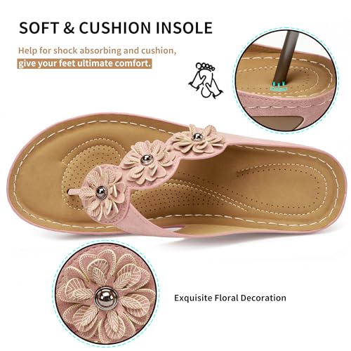 Image of FUDYNMALC Sandals for Women Wedge Shoes: Summer All-Day Comfort Walking Platform Flip Flops 2026 for Casual Dressy