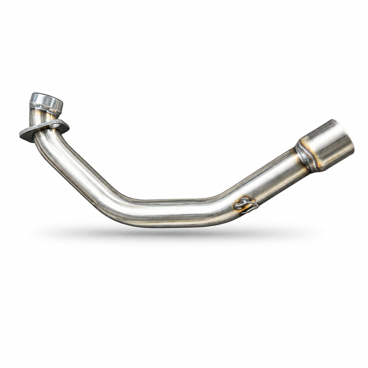 Bike Bend Pipe Exhaust Bend Pipe Direct Fit High Quality Stainless Steel Material for T.V.S Ntroq 125 Model 1-image-47