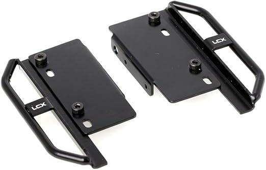 LCX Racing 1/24th RC Crawler Car Metal Rail Steel Side Step Running Board Rock Slider for Axial SCX24 Deadbolt AXI90081 C10 AXI00001 AXI00002, Upgrades Parts Accessories