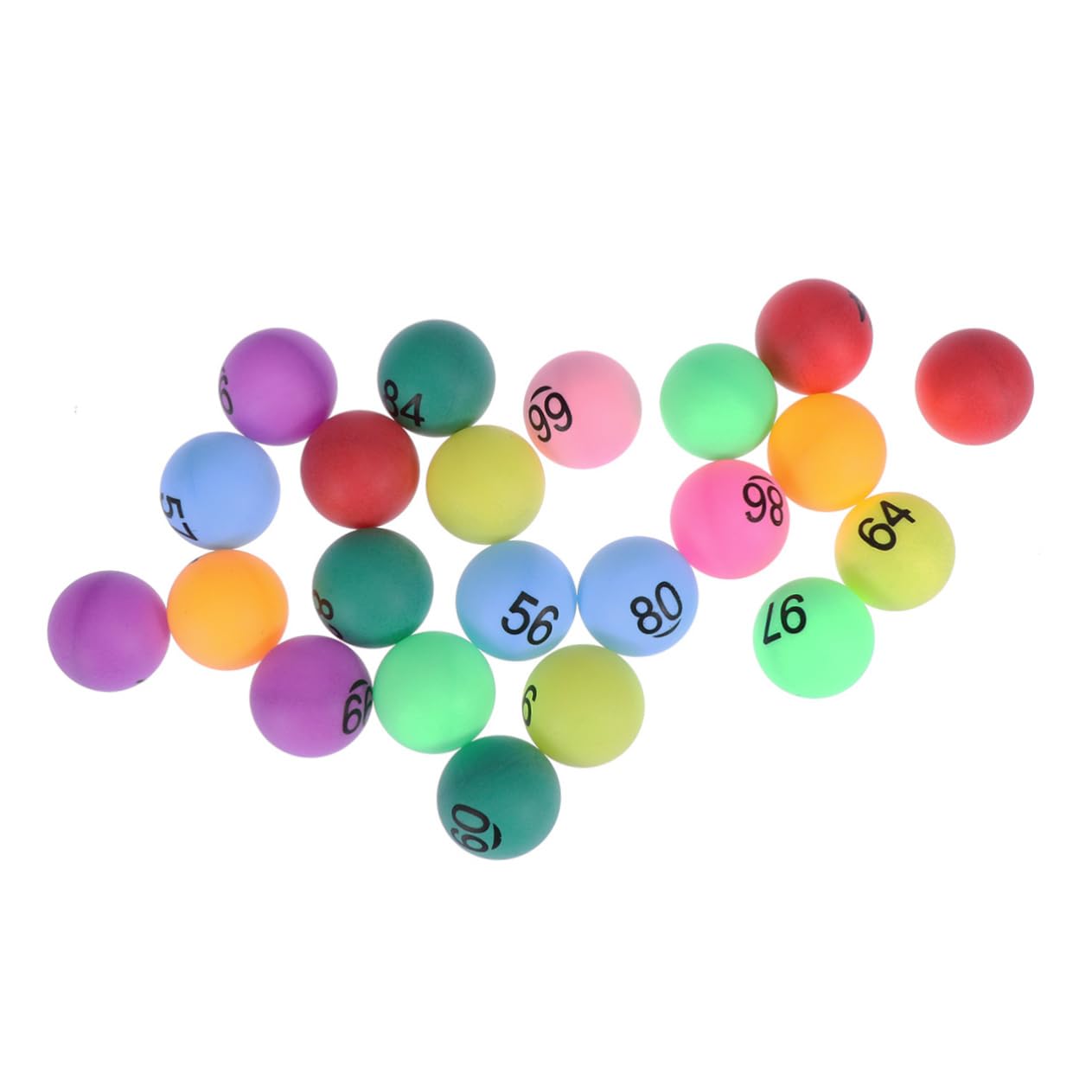 Bolas Bingo Numeradas 150 Piezas de PP Números Claros