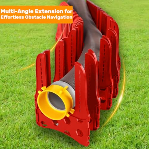 Image of RV Sewer Hose Support 20FT - Heavy-Duty Flexible Design with Deep Cradles & Carry Strap | Compact Folding System | Fits Travel Trailers, Campers & Motorhomes | Fast Setup & Smooth Drainage