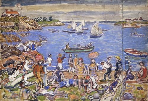 Peinture moderne Près de Gloucester de Prendergast, toile haute définition
