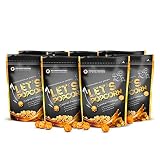 Popcorn Gourmet Süßigkeit 4 leckere Geschmacksrichtungen für wahre Nascher Let’s Popcorn Weltneuheit (Caramel Premium, 8er Set)