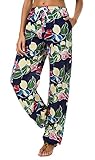 Urban CoCo Women's Floral Print Boho Pants Harem Pants Jogger Pants (# 12, M)