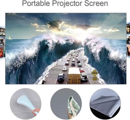 Écran de projection compact pour présentations de bureau et cours