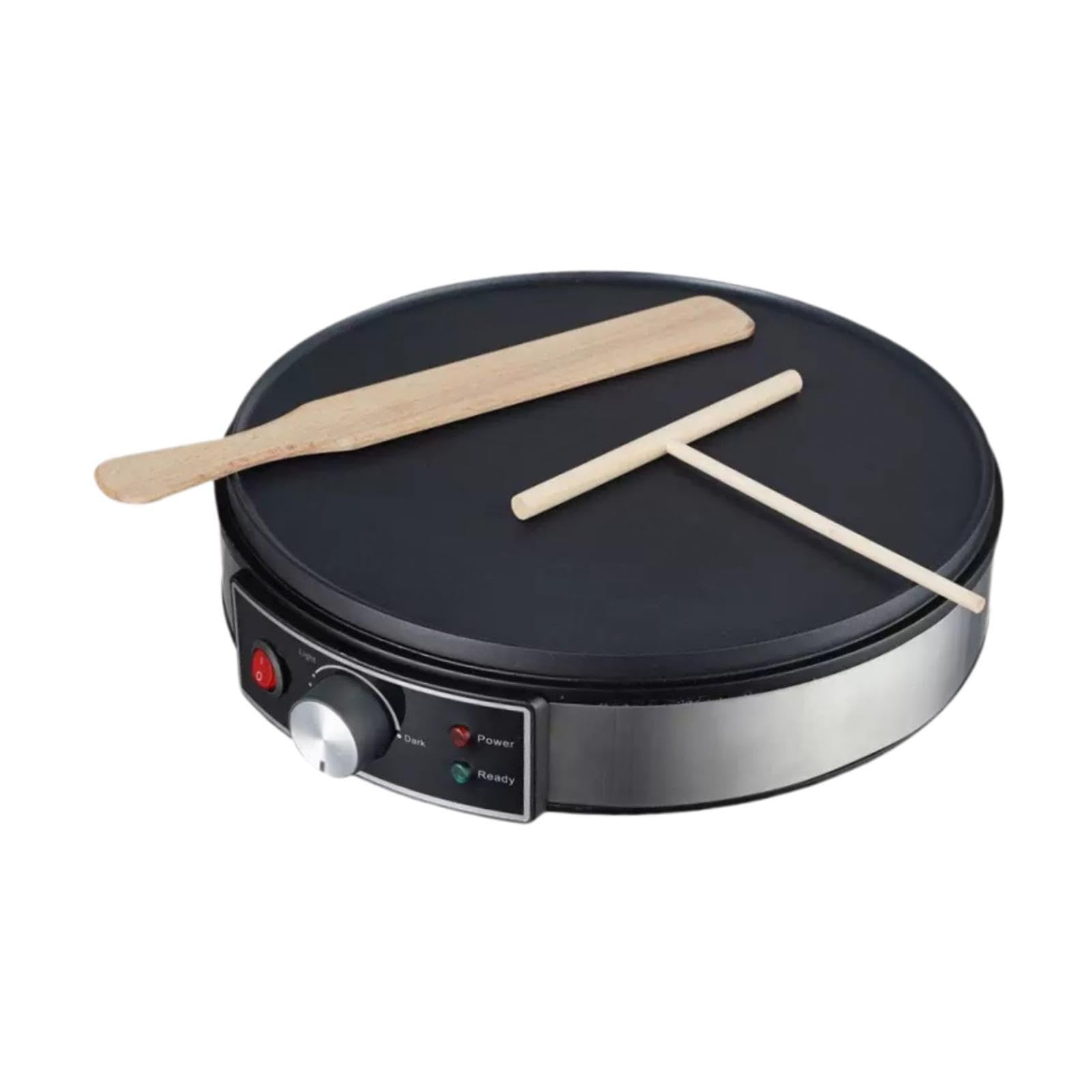 Electric Crepe Maker Adjustable Temperature Control Portable Griddle Cooktop | Home & Garden